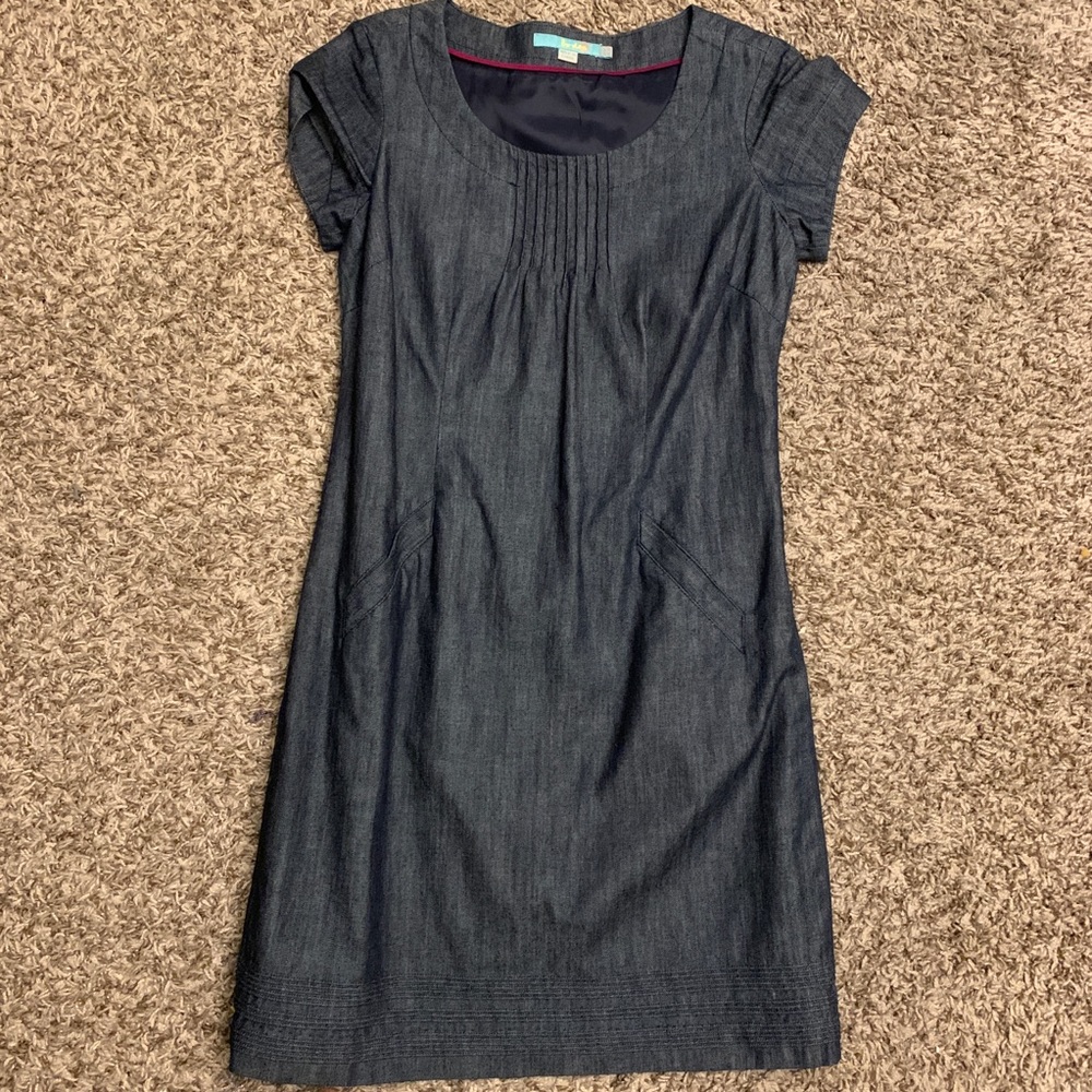 EUC Boden Denim Dress 2P